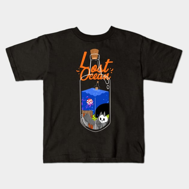 Lost Ocean Kids T-Shirt by Artthree Studio